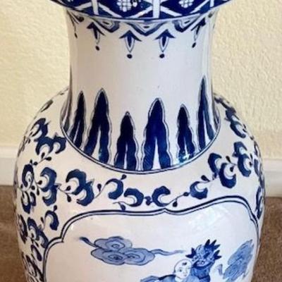 Large Asian Vase