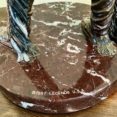 C.A. Pardell Legends Bronze Sculpture "Bear's Heart" 1997