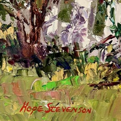 Original Oil Painting By Hope Stevenson MacCallum House Gardens Mendocino