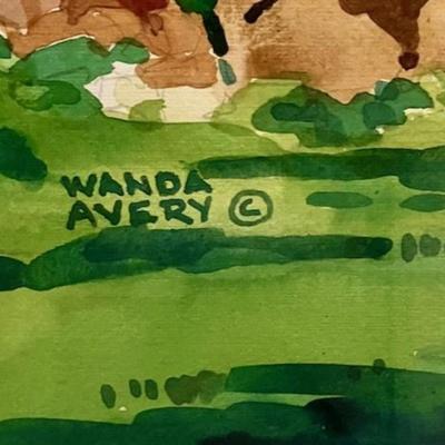 Original Watercolor Painting By Local Artist Wanda Avery
