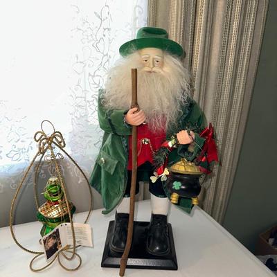 IRISH NUTCRACKER, SANTA AND OTHER CHRISTMAS DECORATIONS