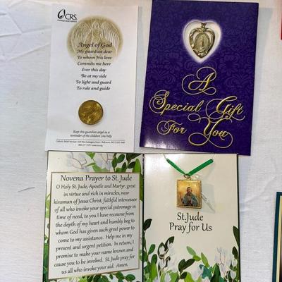BIBLE, ROSARY AND RELIGIOUS MEDALS