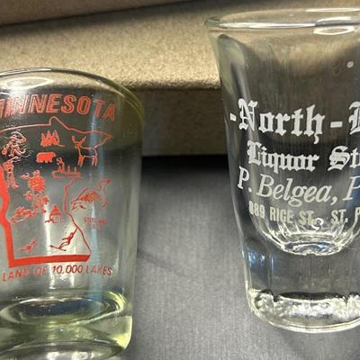 MN shot glass lot