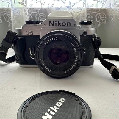 NIKON 35MM CAMERA AND ARGO FLEX BOX CAMERA