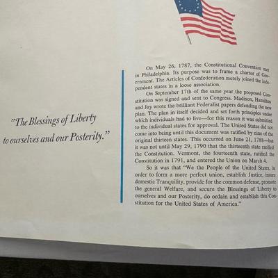 FREE ENTERPRISE-AN AMERICAN HERITAGE BOOKLET AND 2 REPRODUCED TALIO-CROME PICTURES OF “CATHEDRAL OF ST. ETIENNE” & “SAINTE CROIX...