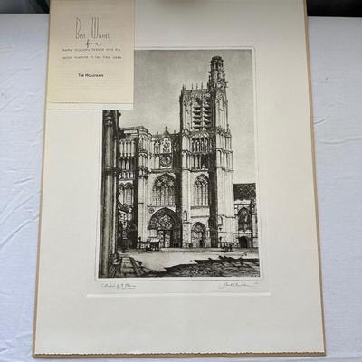 FREE ENTERPRISE-AN AMERICAN HERITAGE BOOKLET AND 2 REPRODUCED TALIO-CROME PICTURES OF “CATHEDRAL OF ST. ETIENNE” & “SAINTE CROIX...