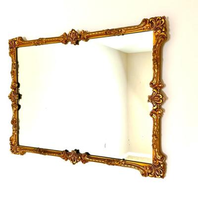 Vintage Ornate Mirror with Gilded Frame
