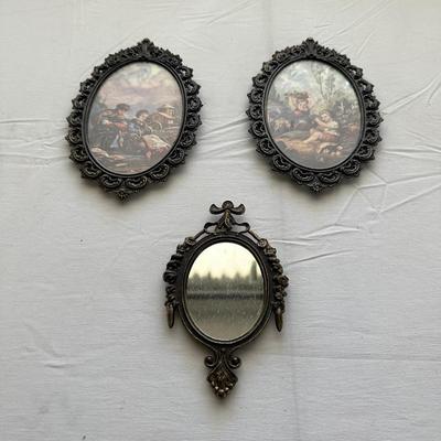 OVAL FRAMED WALL DECOR