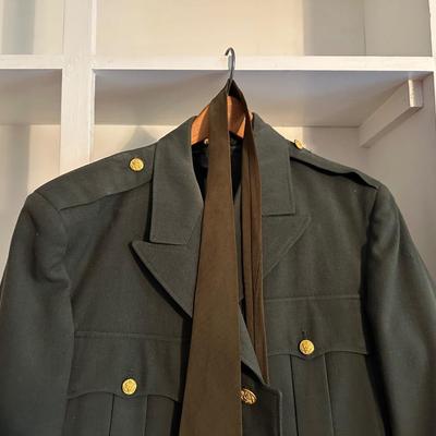 MILITARY UNIFORM AND WOOL DRESS COAT