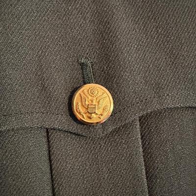 MILITARY UNIFORM AND WOOL DRESS COAT