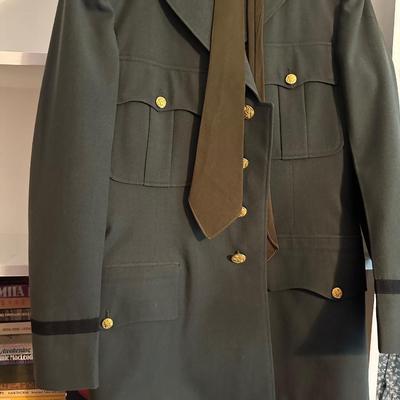 MILITARY UNIFORM AND WOOL DRESS COAT