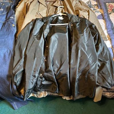 MEN'S BIG SMITH DENIM OVERALLS, COVERALLS AND RAIN COATS