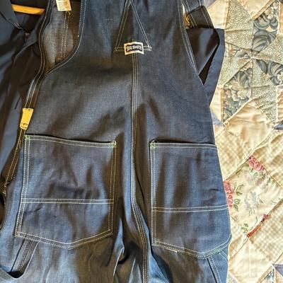 MEN'S BIG SMITH DENIM OVERALLS, COVERALLS AND RAIN COATS