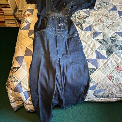 MEN'S BIG SMITH DENIM OVERALLS, COVERALLS AND RAIN COATS