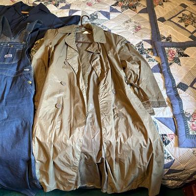 MEN'S BIG SMITH DENIM OVERALLS, COVERALLS AND RAIN COATS