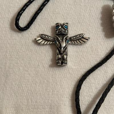 BOLO TIE AND TOTEM POLE