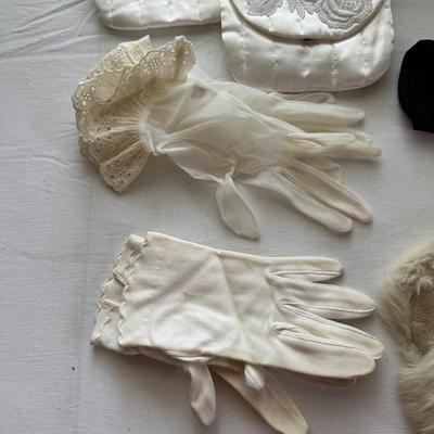 VINTAGE DRESS GLOVES AND HANKIES