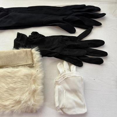 VINTAGE DRESS GLOVES AND HANKIES