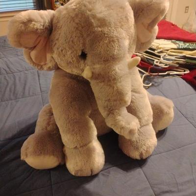 Large stuffed elephant