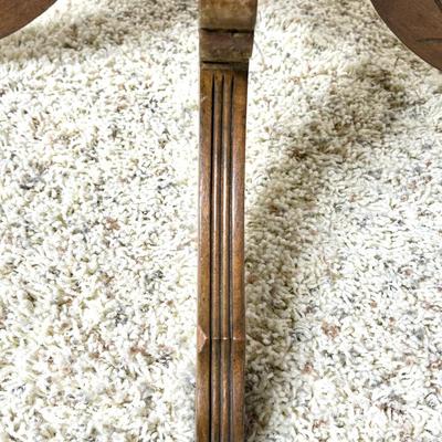 Antique Eastlake Walnut Parlor Table with Marble Top
