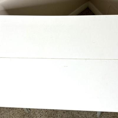 Singer Sewing Table Base with White Wood Top