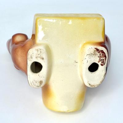 Vintage Ceramic Dachshund Planter