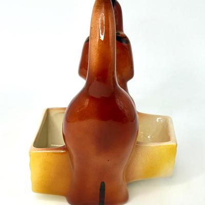 Vintage Ceramic Dachshund Planter