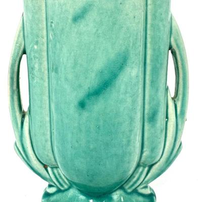 Set of Aqua Vintage McCoy Pottery Vases