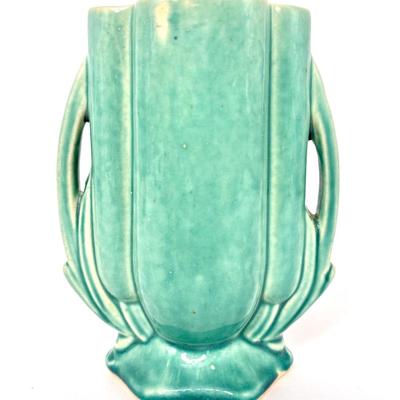 Set of Aqua Vintage McCoy Pottery Vases