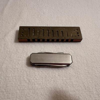 HOHNER MARINE BAND HARMONICA AND MULTI FUNCTION POCKET KNIFE