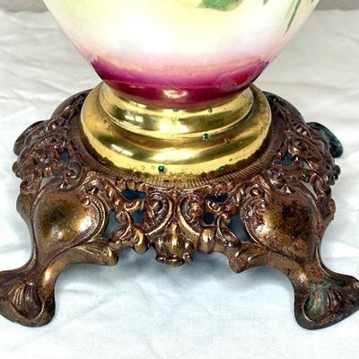 Vintage Ceramic Rose Lamp