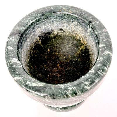Green Marble Pestle and Mortar