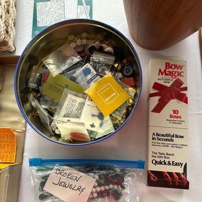 SEWING NOTIONS AND BOXES