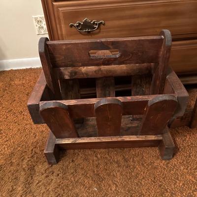 AFGHAN RACK AND MAGAZINE HOLDERS
