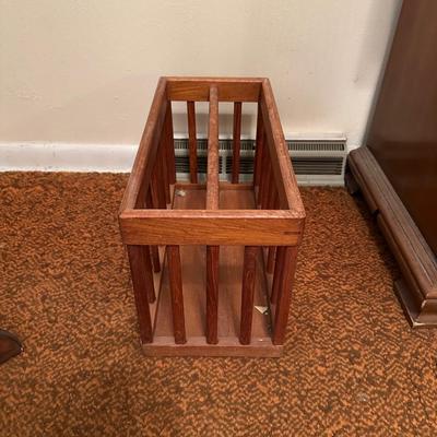 AFGHAN RACK AND MAGAZINE HOLDERS