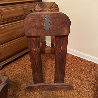 AFGHAN RACK AND MAGAZINE HOLDERS