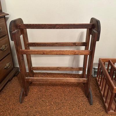 AFGHAN RACK AND MAGAZINE HOLDERS