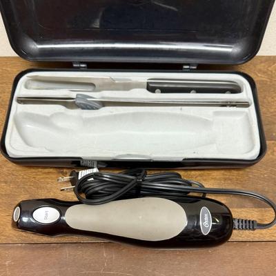 Oster Electric Knife, Carving Fork, and Storage Case
