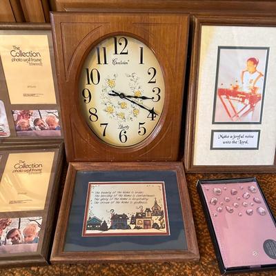 PICTURE FRAMES, WALL CLOCK, WALL DECOR AND MORE
