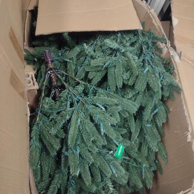 GE Frasier Fir Lighted Artificial Tree- 7 1/2 Feet Tall- Multicolor Lights