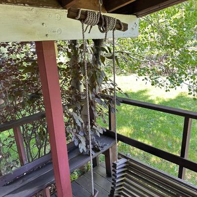 VERY UNIQUE PATIO HANGING SWING