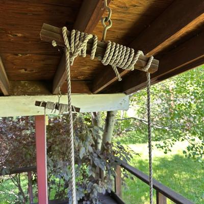 VERY UNIQUE PATIO HANGING SWING
