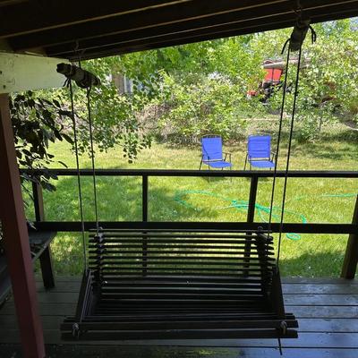 VERY UNIQUE PATIO HANGING SWING