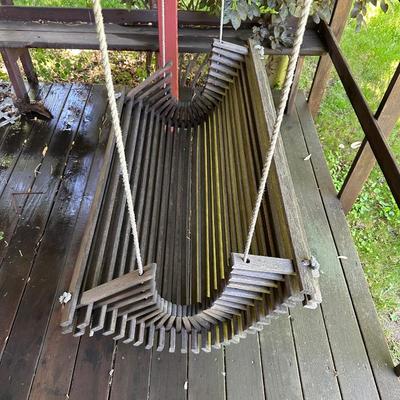 VERY UNIQUE PATIO HANGING SWING