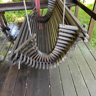 VERY UNIQUE PATIO HANGING SWING