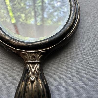 800 (80%) STERLING SILVER CHILD’S HAND MIRROR