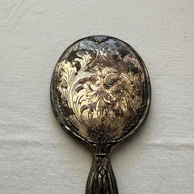 800 (80%) STERLING SILVER CHILD’S HAND MIRROR