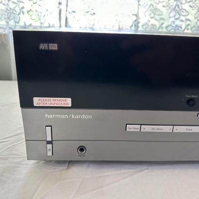 HARMON KARDON AVR140 AUDIO/VIDEO RECEIVER WITH INFINITY SUBWOOFER AND SPEAKERS