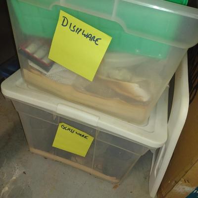 Assorted Kitchen Goods- Glassware, Utensils, Plastic Storage, etc.