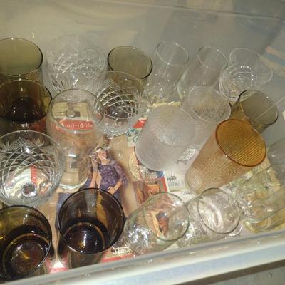 Assorted Kitchen Goods- Glassware, Utensils, Plastic Storage, etc.